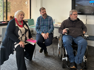 Project lead Denise Troughton, Chair of the Inclusive Norwich Partnership Ben Reed and the Chair of the Inclusive Norwich Charity pictured during their panel.