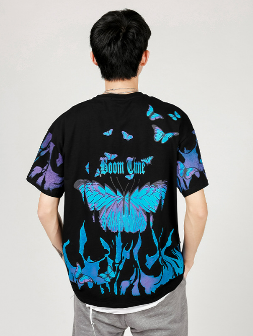 Thumbnail: Gu Xi Ni 2020 Men's National Trend Short Sleeve T-Shirt