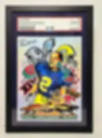 SLABBED Charles Woodson Wolverines Downtown 12x18 Limited Edition Sports Art/100