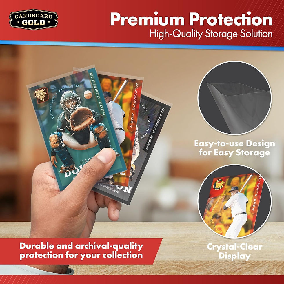 Thumbnail: Cardboard Gold Penny Sleeves 500 Count Standard Card Protectors 2.625" x 3.625"