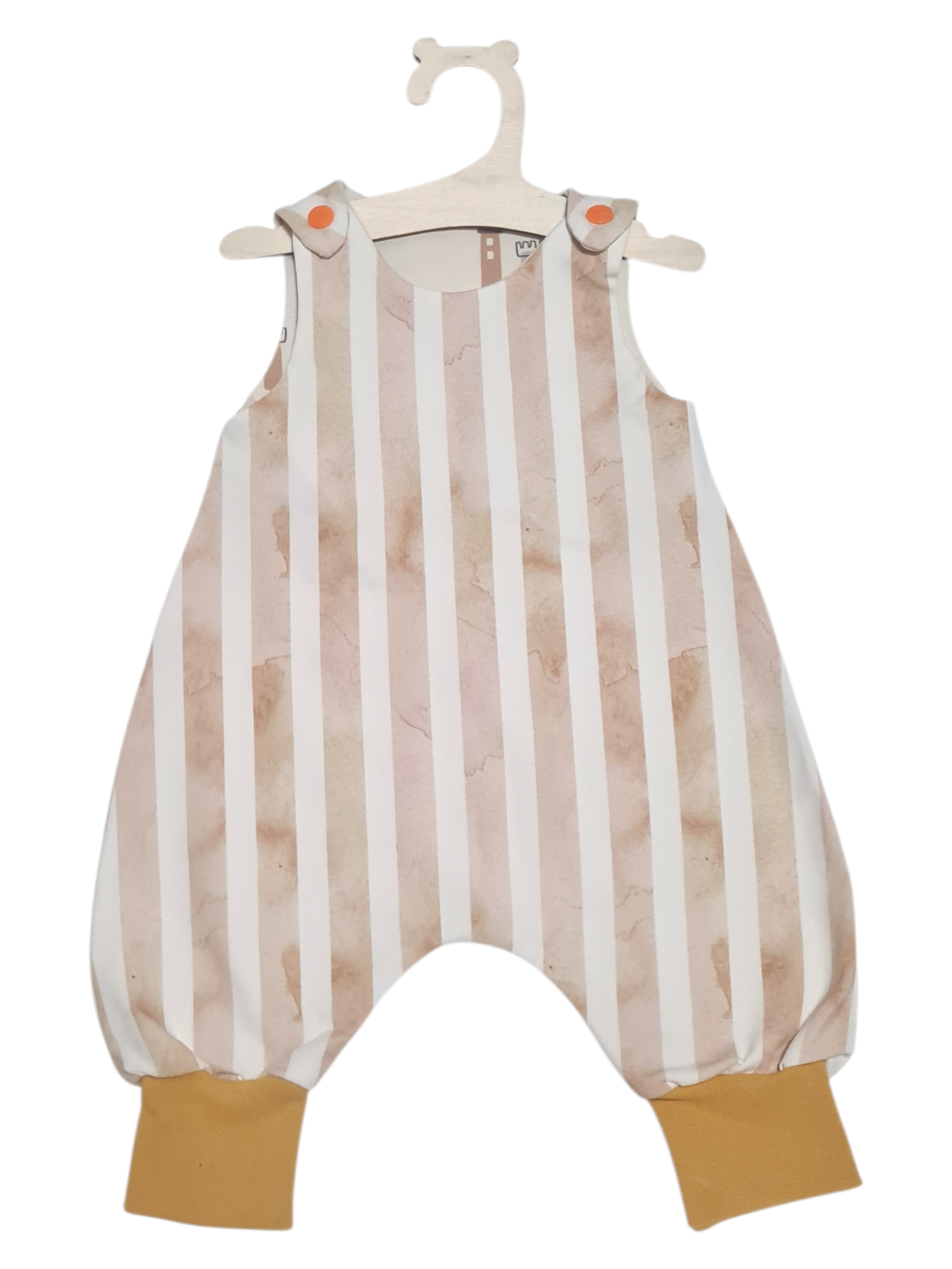 Strampler 'Streifen braun' Gr. 62