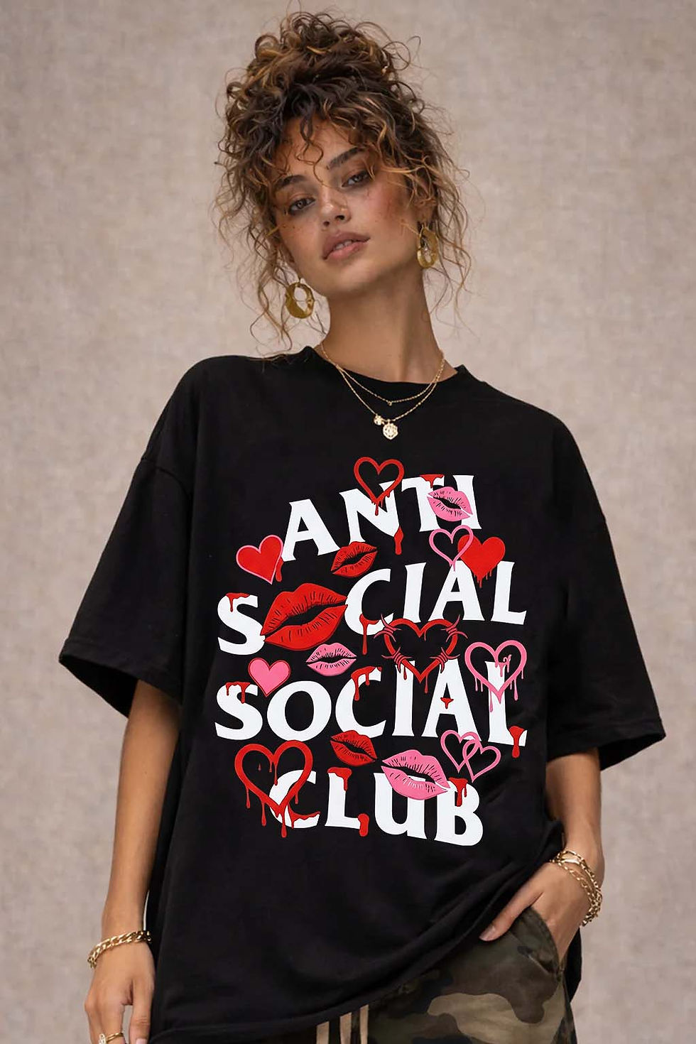 Thumbnail: anti social t shirt