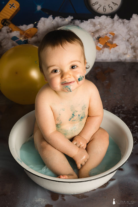 smash the cake, anniversaire, gâteau, séance, shooting