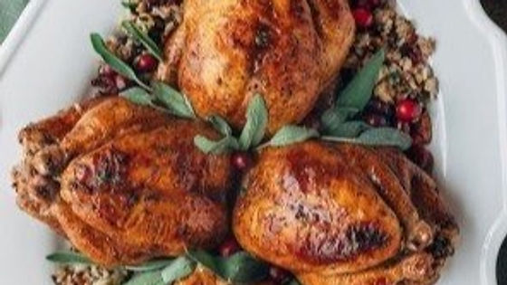 Cornish Hens and Savory Rice Pilaf