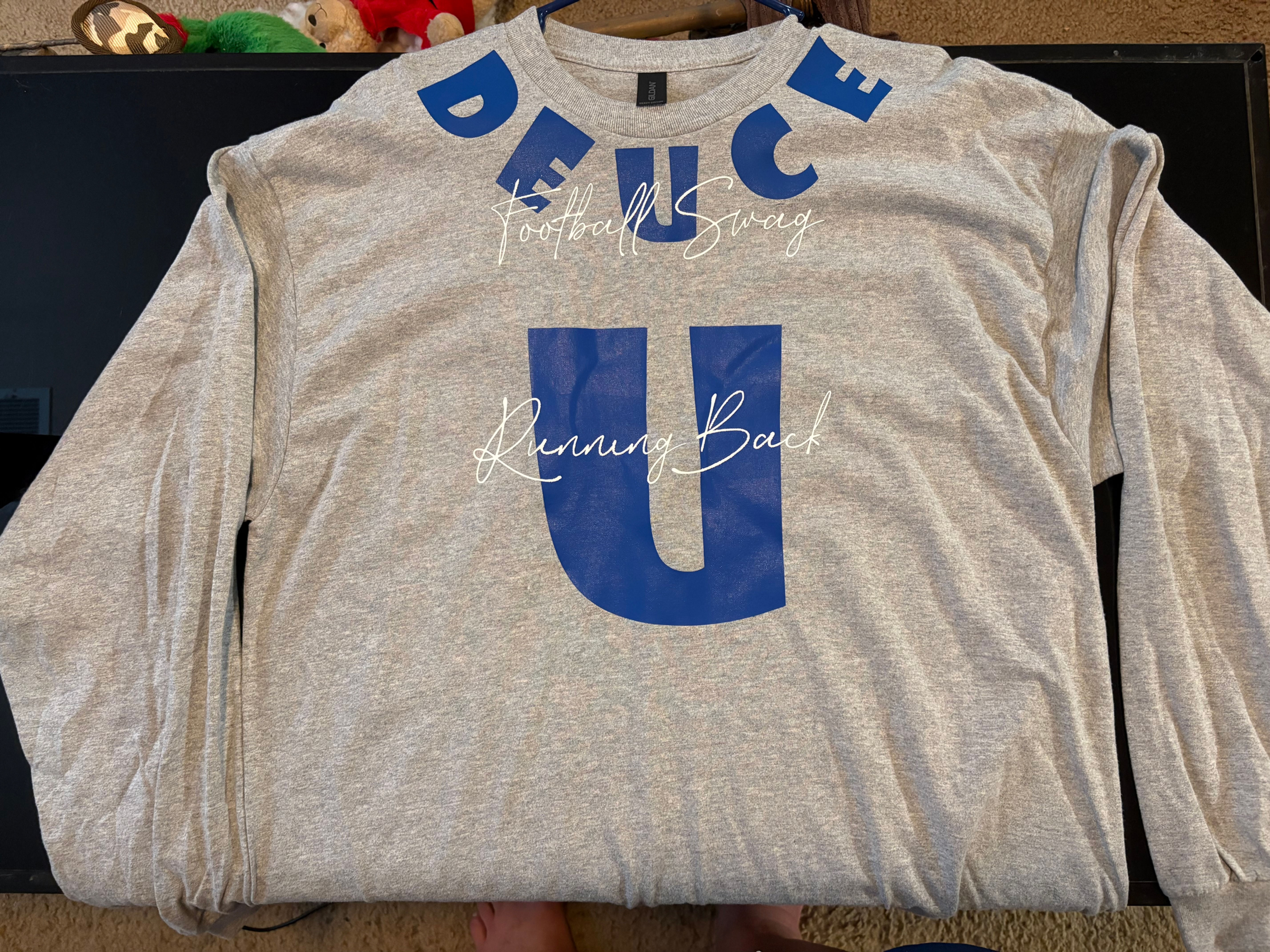 Deuce football swag Runningback U long sleeve tshirt