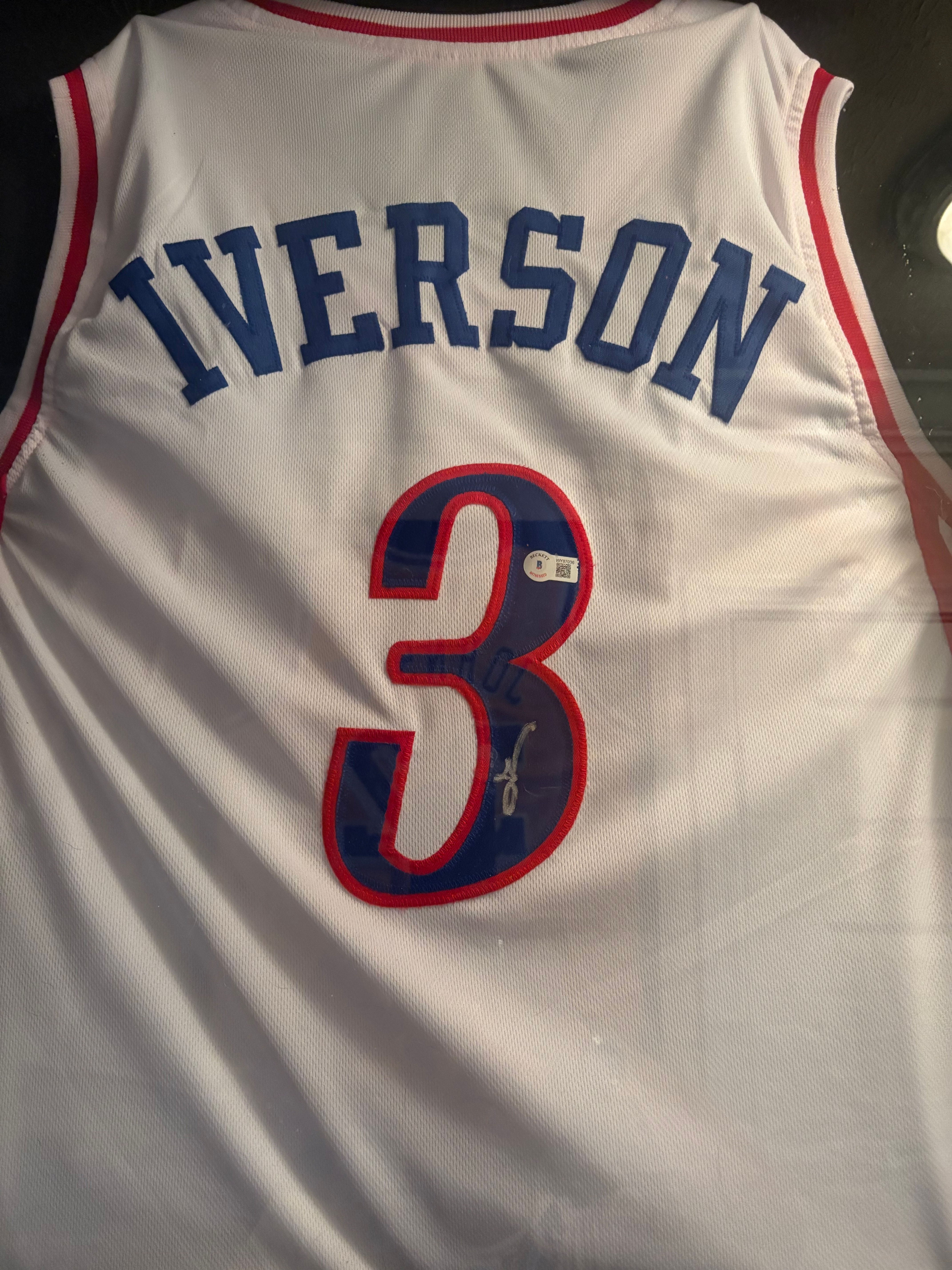 76ers Allen Iverson signed jersey