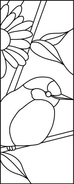 bird stained glass pattern