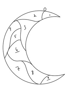 moon stained glass pattern