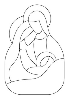 Free stained glass pattern