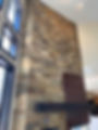 Natural Stone Fireplace