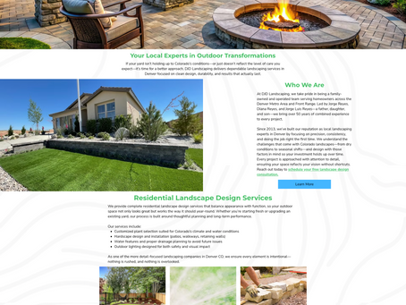 Landscaping Website Design Brighton - DJD Landscaping