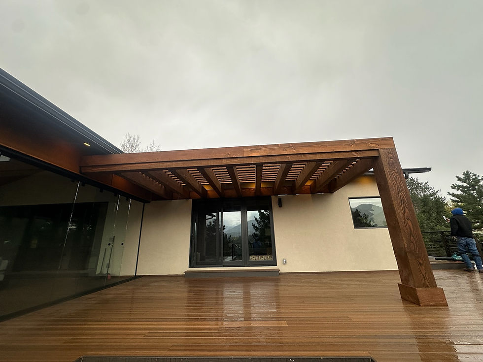 Large Pergola with Composite Decking