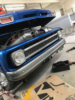 Blue Chevy Pick Up Full Vehicle Restoration - Auto Body & Frame Clinic