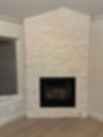 White Stone Fireplace