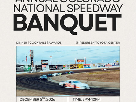 Colorado National Speedway 2026 Awards Banquet Information & Registration