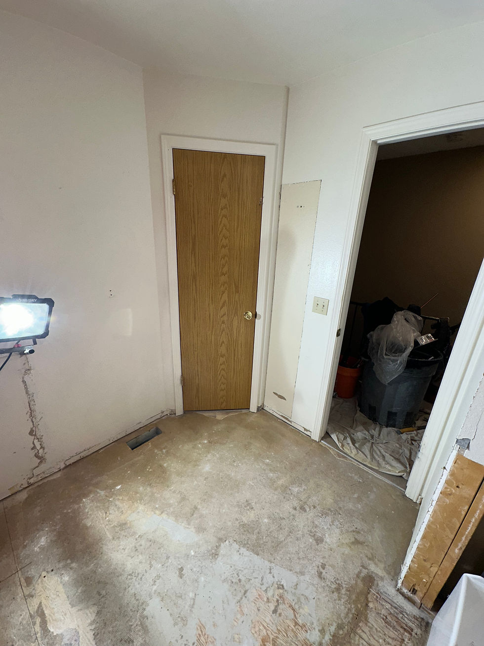 During Bathroom Remodel in Lakewood - Cosman Construction