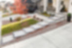 Natural Stone Exterior, Paver Patio, Steps with Lights
