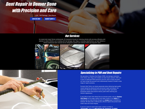 Paintless Dent Repair Website Design Denver - DG Autoworks