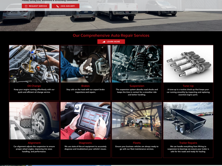 Auto Repair Website Design Erie - B&J Automotive