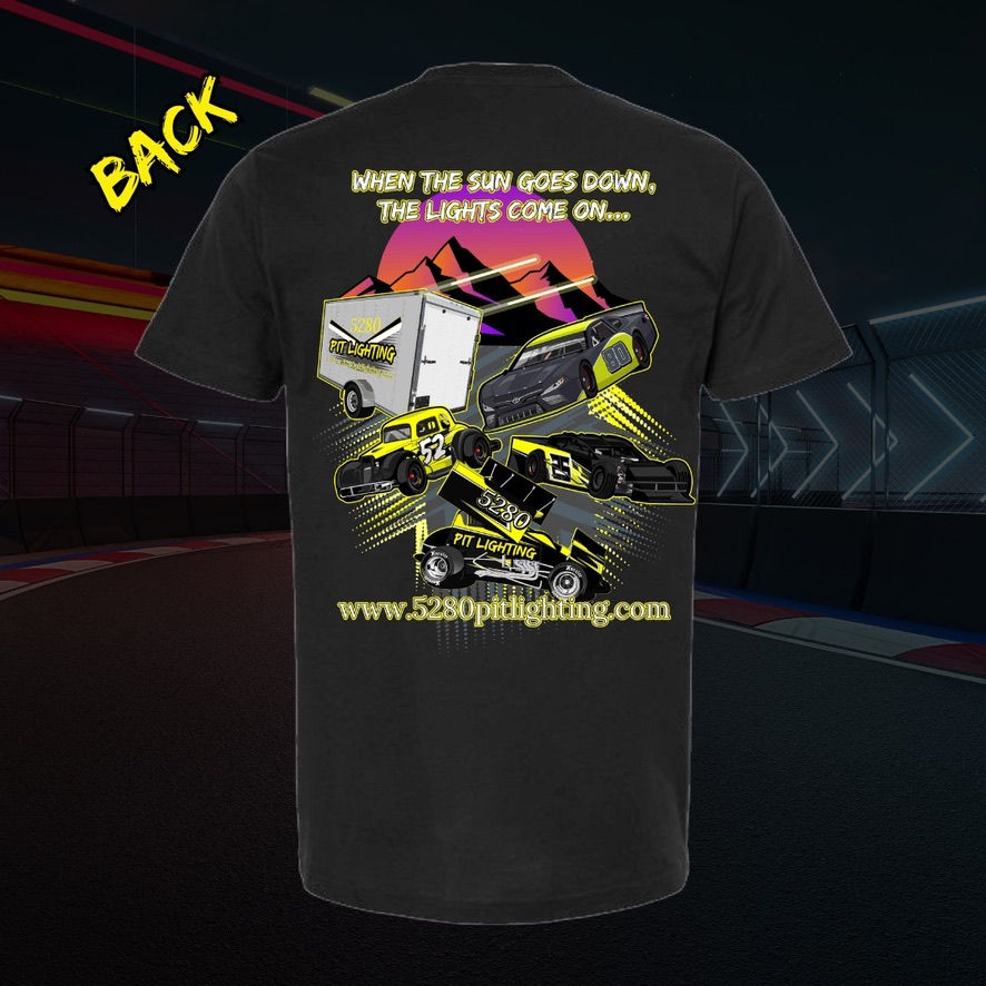 Thumbnail: 5280 Pit Lighting Short Sleeve T-Shirt Black
