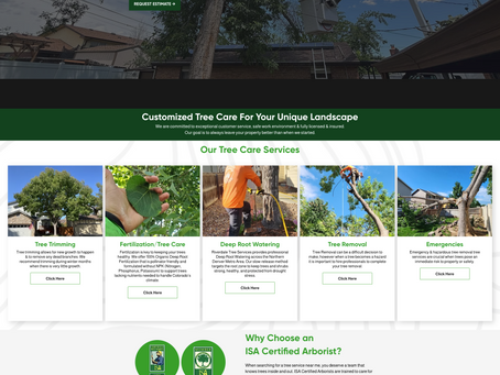 Local Tree Service Website Design for Arborist in Brighton - Riverdale Tree Services