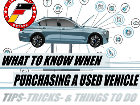 Purchasing a Used Vehicle?
