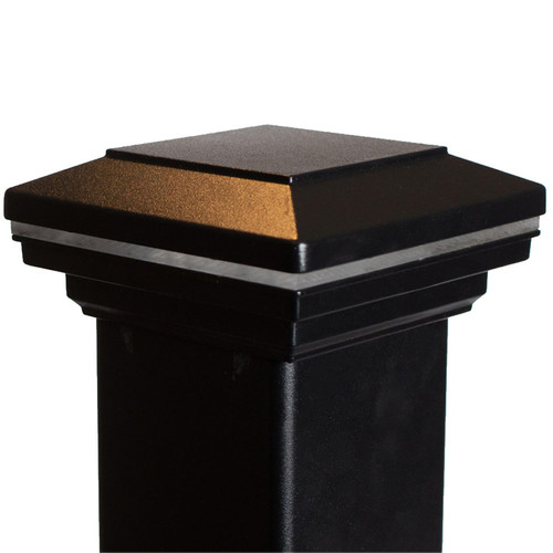 Modular Flat LED Post Cap | Denver Deck Supply | Aluminum Railing