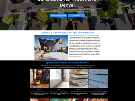Home Inspector Website Design Denver - 5280 Home Inspections