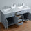 Thumbnail: Leigh 60" Grey Double Sink Vanity