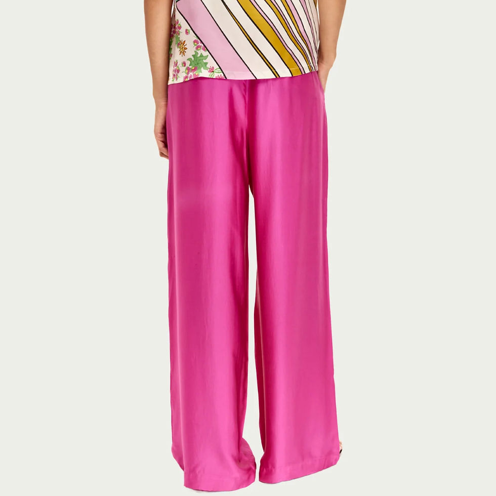 Miniature : Pantalon Ellen wrap rose Me369