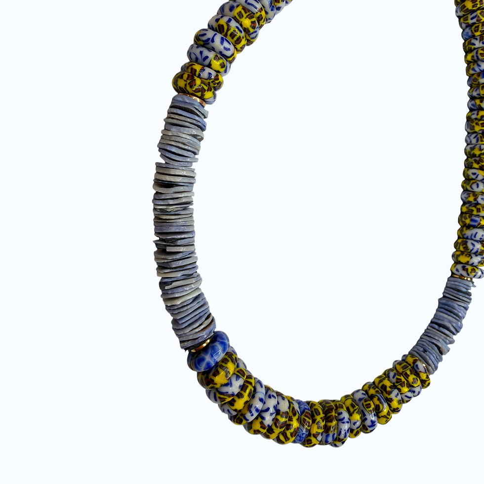 Miniature : Collier African Vibes blue Pearl Karma
