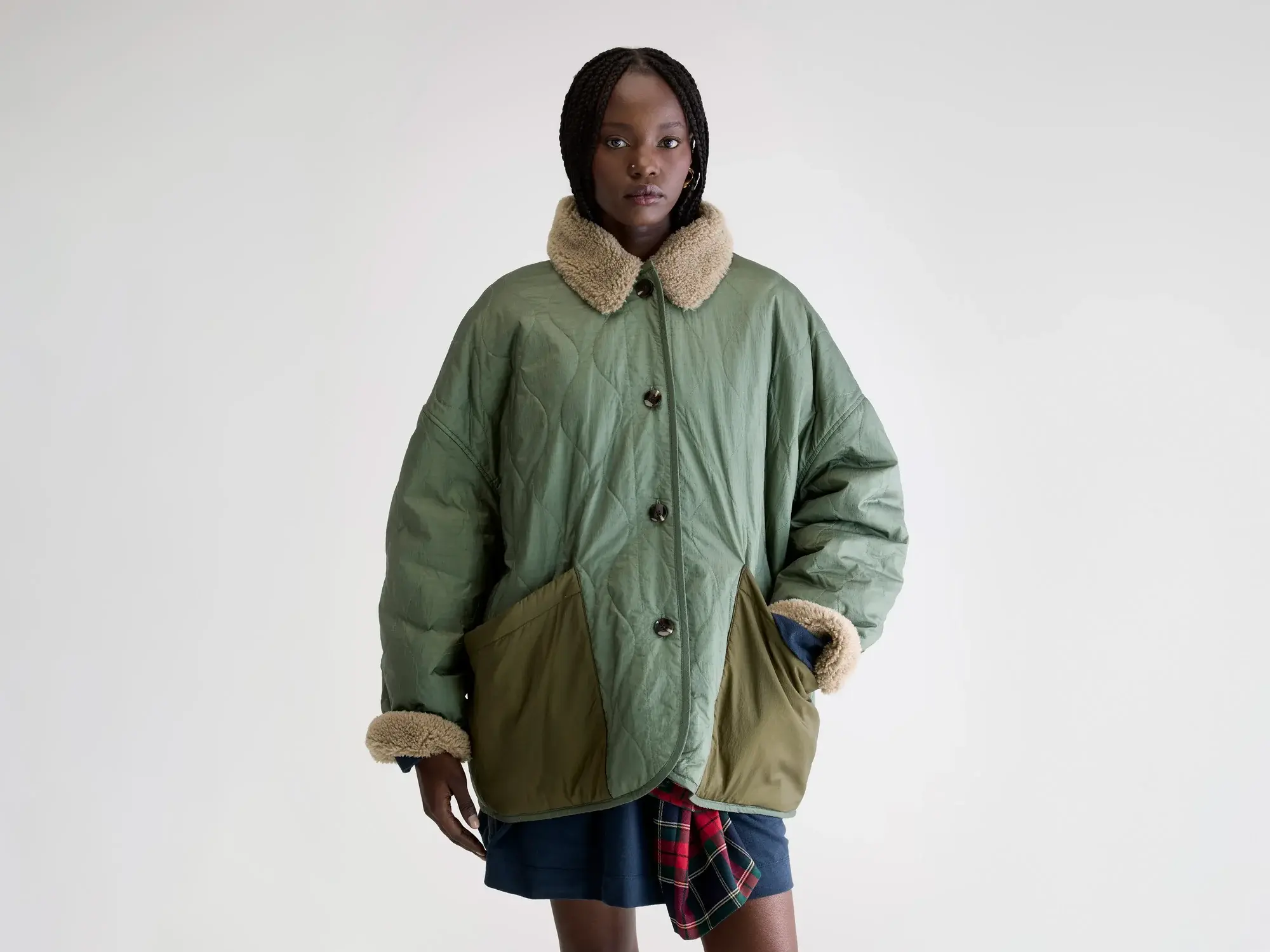 veste teddy hampton kaki Bellerose