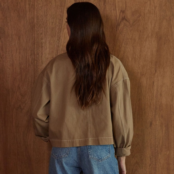 Miniature : Veste western brodée camel
