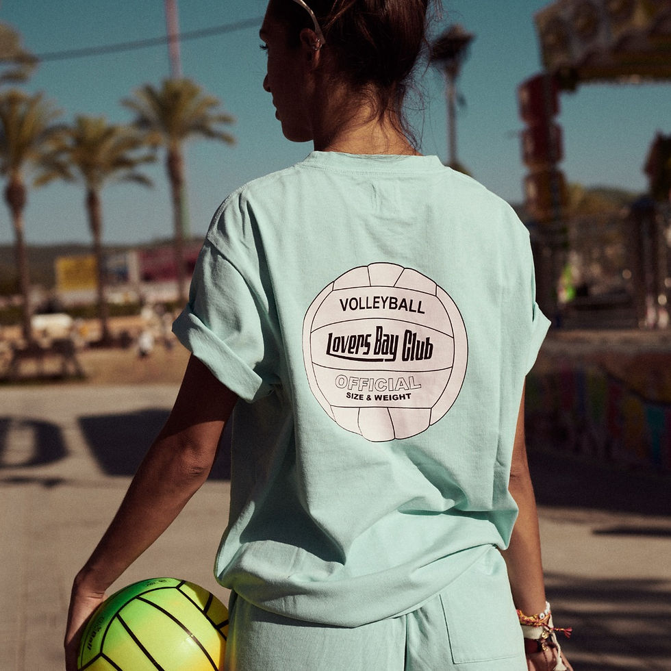 Miniature : t-shirt volley lovers bay club aqua