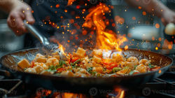 chef-prepares-thai-food-in-flaming-wok-fiery-cooking-with-fresh-ingredients-close-up-of-sa