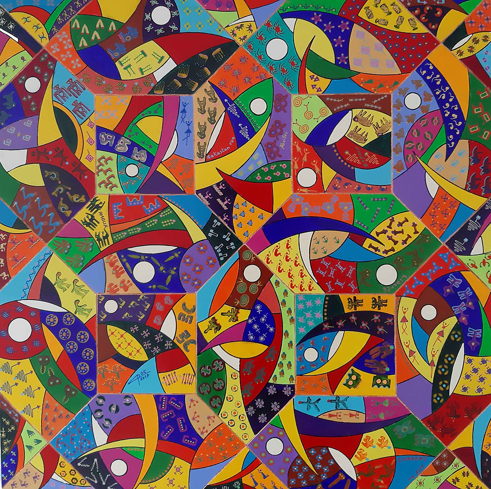 Du nom disloqué... 50x50cm