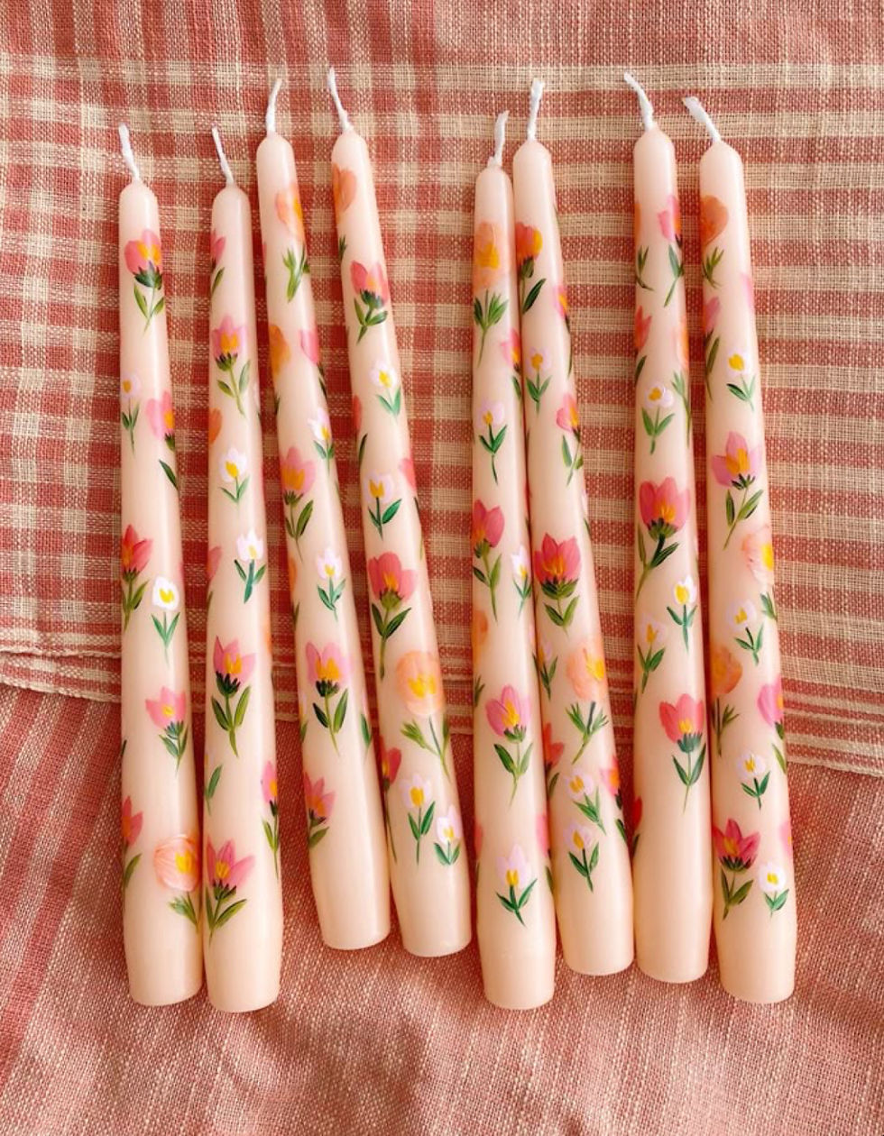 Springtime Candlestick Painting