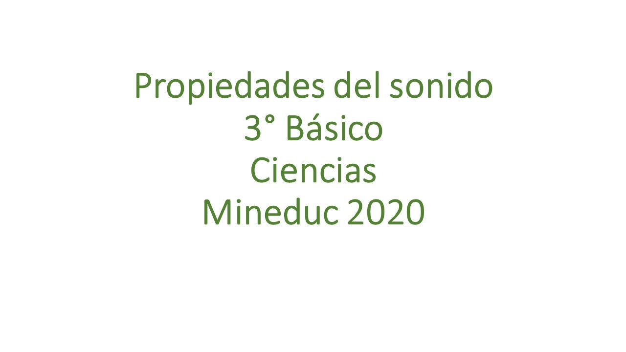 Propiedades del sonido