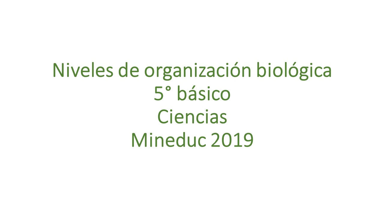Niveles de organización biológica