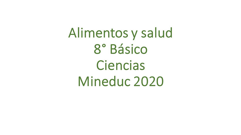 Alimentos y salud