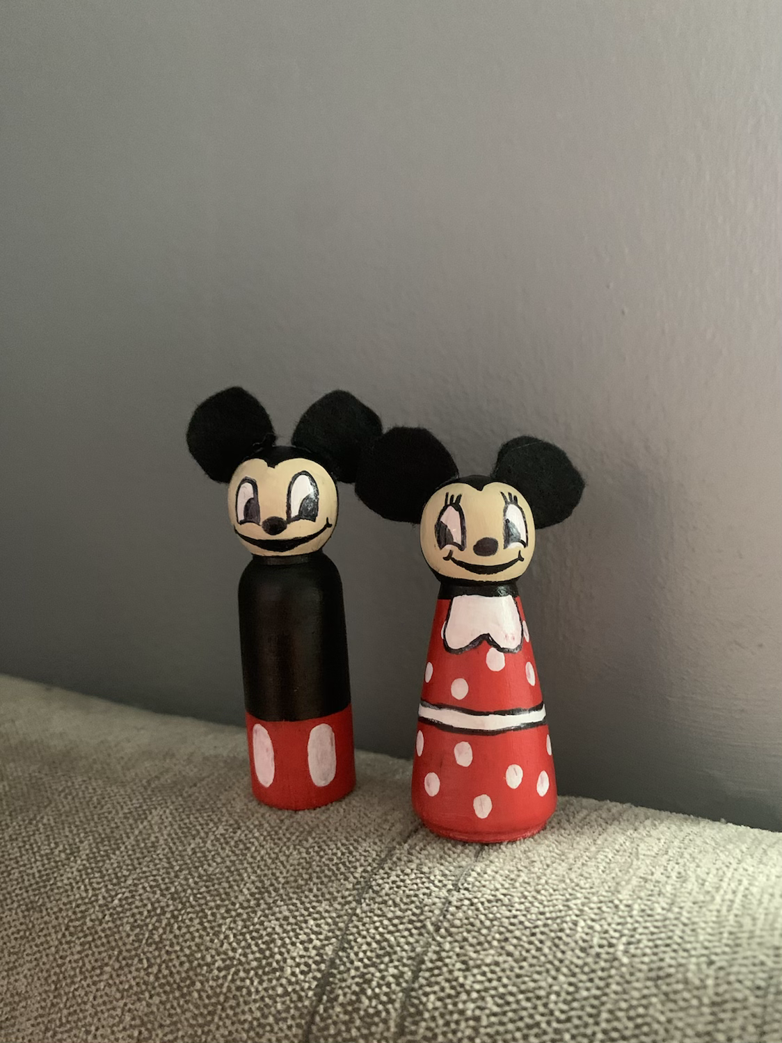Mickey and Minnie Mouse Set 65mm (2 pcs)
