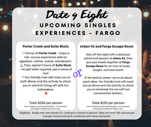 Date 4 Eight First Experiences