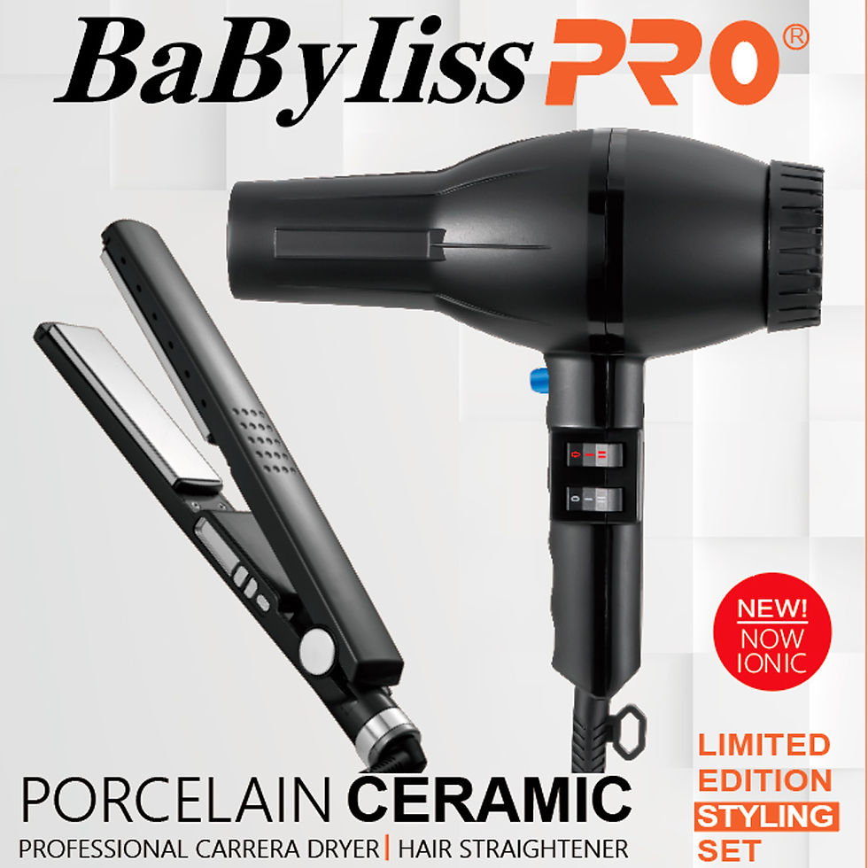 COMBO Secador BABYLISS PRO + plancha BABYLISS PRO