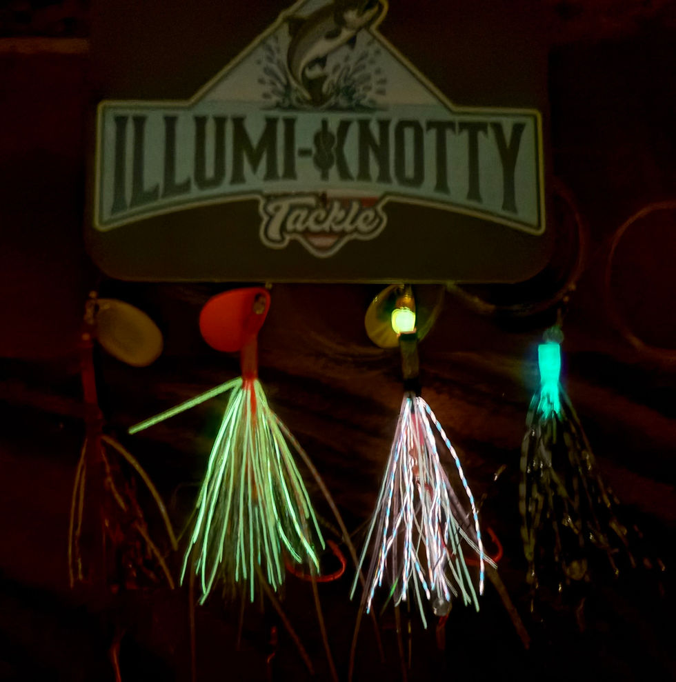 Thumbnail: 4 Pack Assortment UV GLOWING Salmon Kokanee/Trout Tube Trolling Flies Size2 hook