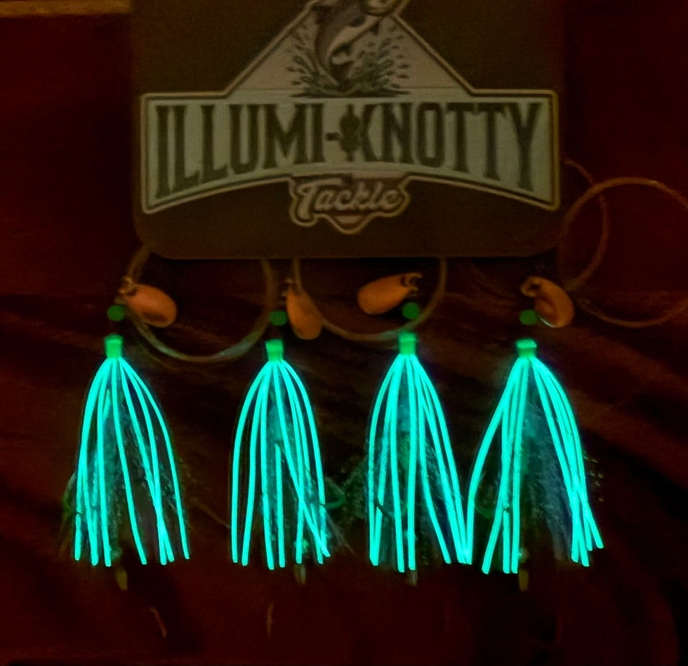 Thumbnail: Purple Haze U.V. & Glow Super Tube Hoochie Kokanee Tube Fly Snelled