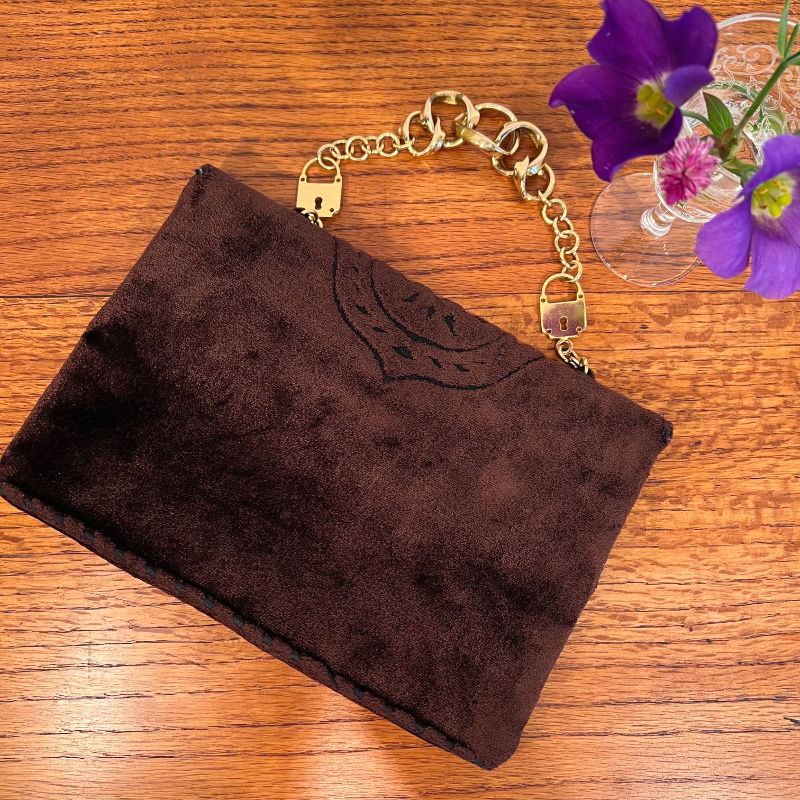 サムネイル： Cesare Piccini Frenze velours bag 1960s