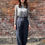 Thumbnail: navy  tencel belted pants