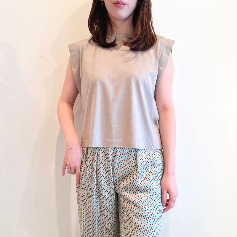 サムネイル： silk blend T-shirts greige 