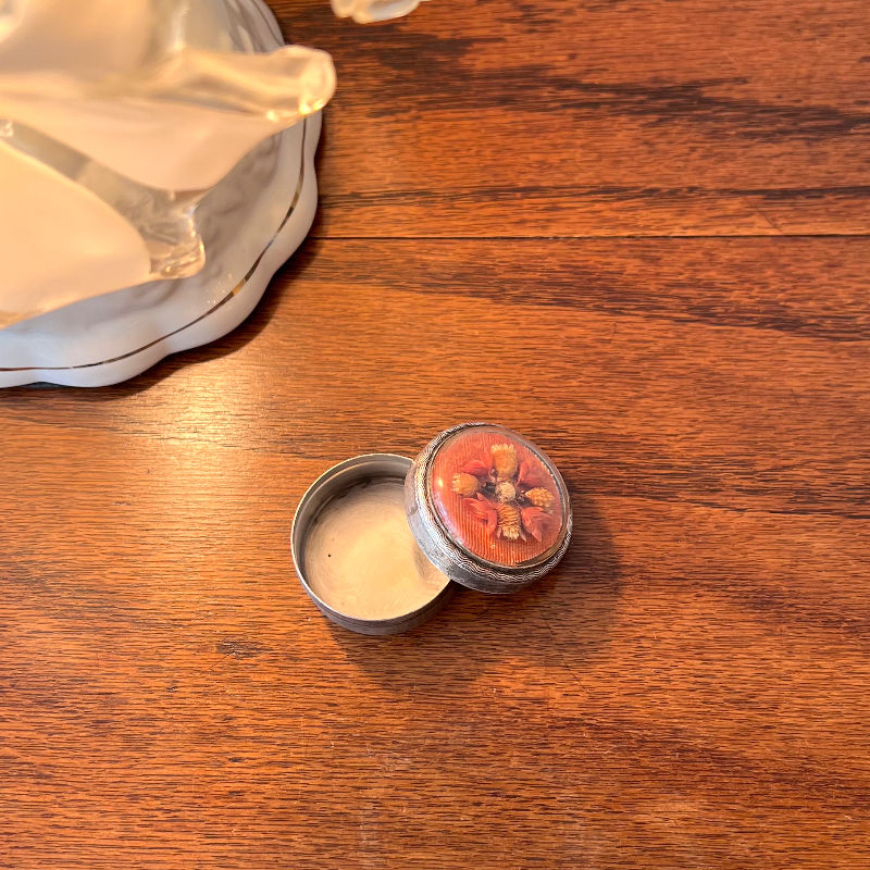 サムネイル： dried flower glass dome trinket box