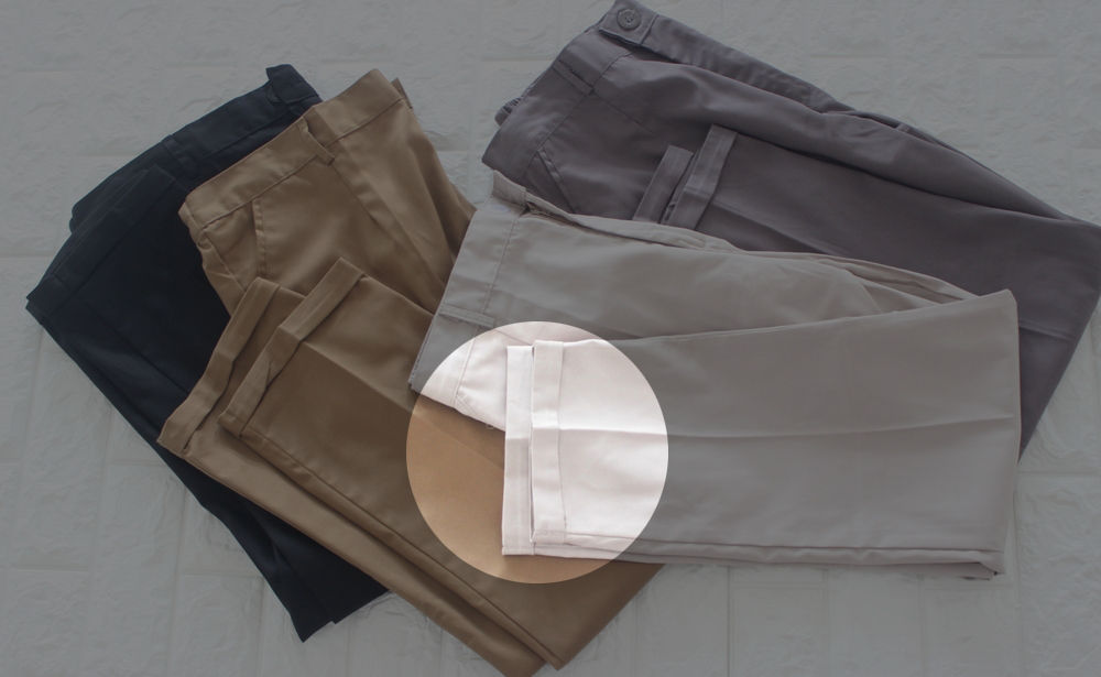 Ourlet piqué avec revers - Pantalon